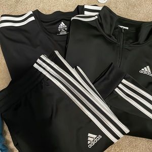 Adidas track suit and shirt